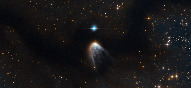 Illustration for article titled New beautiful photo reveals the violent birth of a star